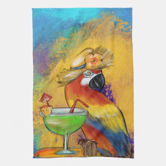 Party Parrots Kitchen Towel (Vertical)