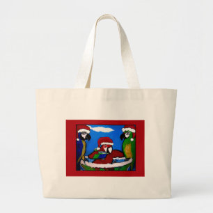 PARTY PARROTS LARGE TOTE BAG
