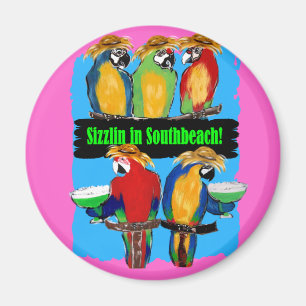 PARTY PARROTS MAGNET
