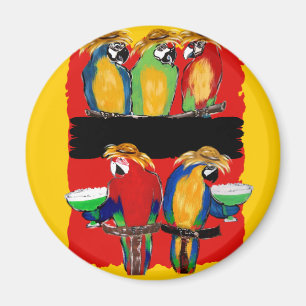PARTY PARROTS MAGNET