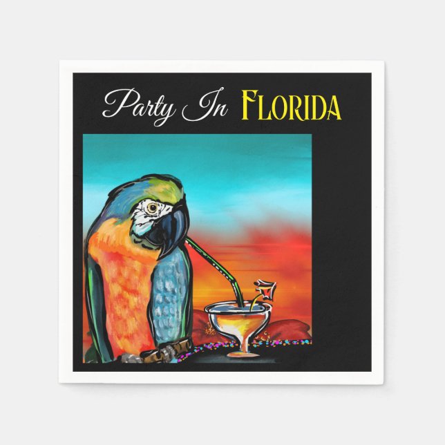 Party Parrots Napkin (Front)