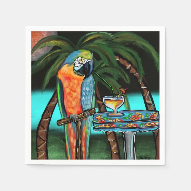 Party Parrots                Napkin (Front)