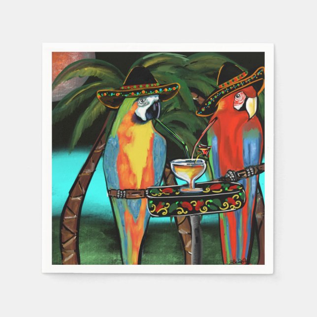 Party Parrots                     Napkin (Front)