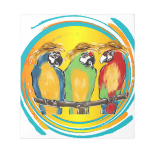 PARTY PARROTS NOTEPAD