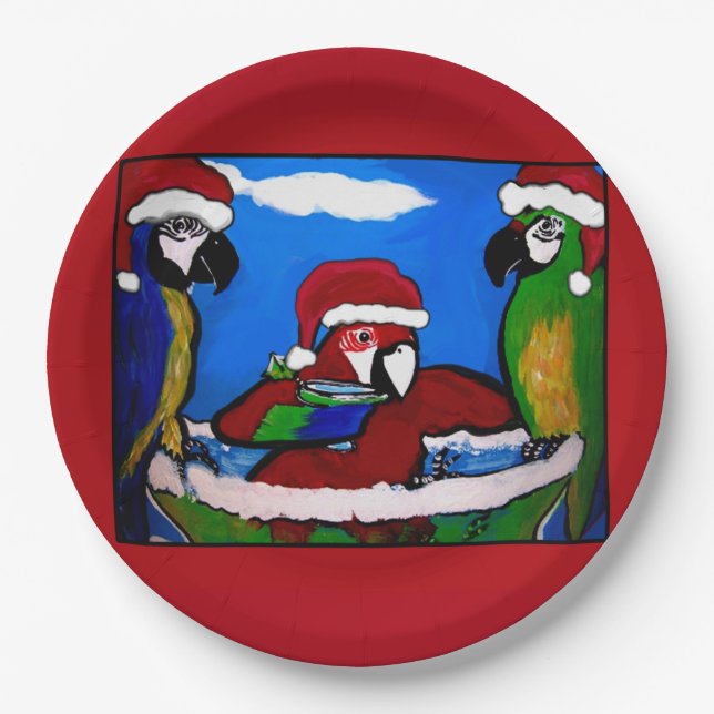 PARTY PARROTS PAPER PLATE (Front)