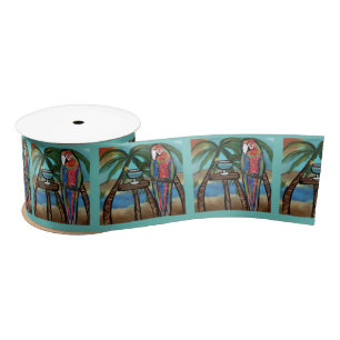 Party Parrots Satin Ribbon