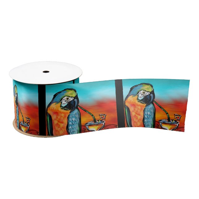 Party Parrots Satin Ribbon (Spool)