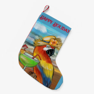 Party Parrots Small Christmas Stocking
