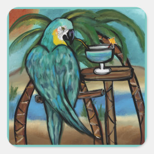 Party Parrots Square Sticker
