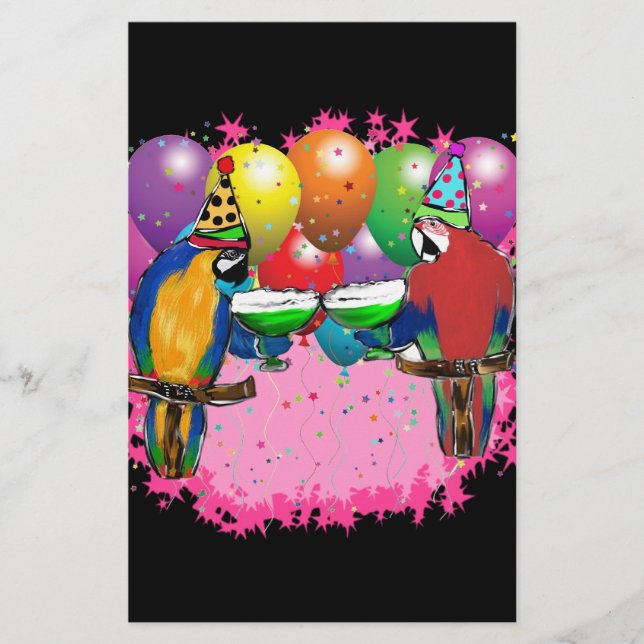 PARTY PARROTS STATIONERY (Front)