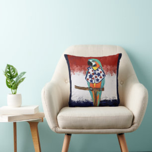 PARTY PARROTS THROW PILLOW