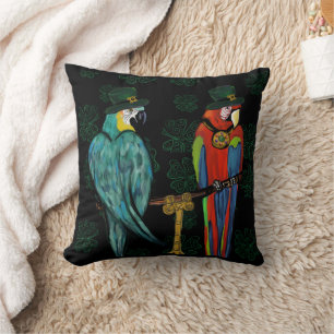 PARTY PARROTS THROW PILLOW