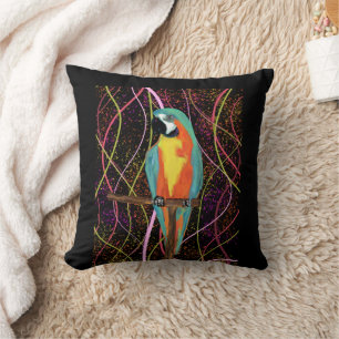 PARTY PARROTS THROW PILLOW