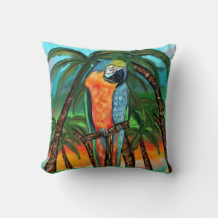 Party Parrots     Throw Pillow