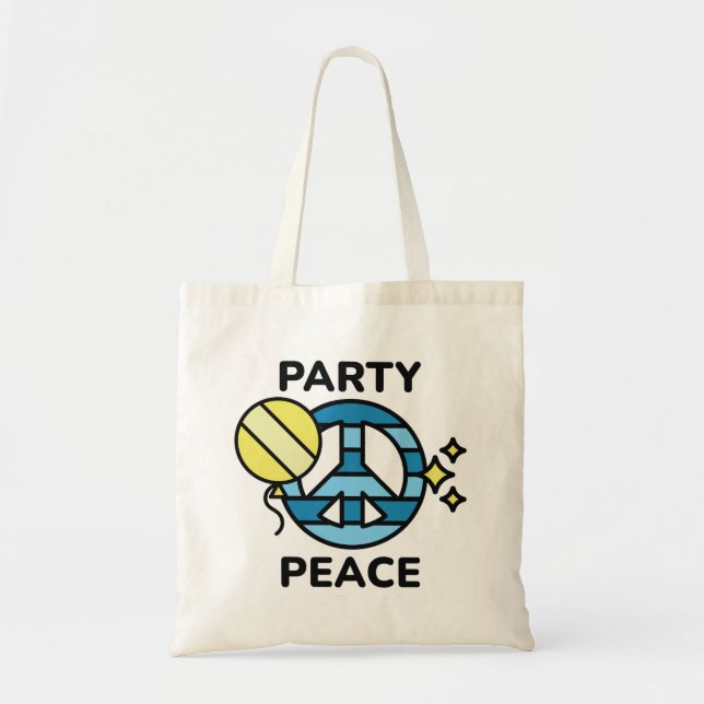 Party Peace Tote Bag (Front)