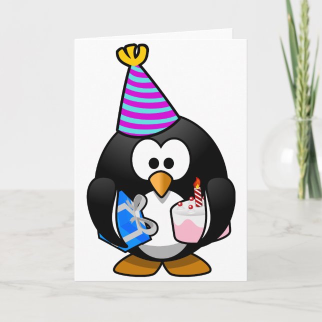 Party Penguin Card (Front)