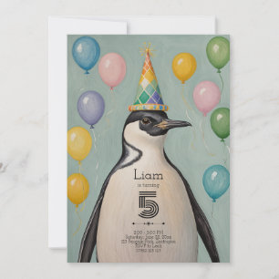 Party Penguin Invitation