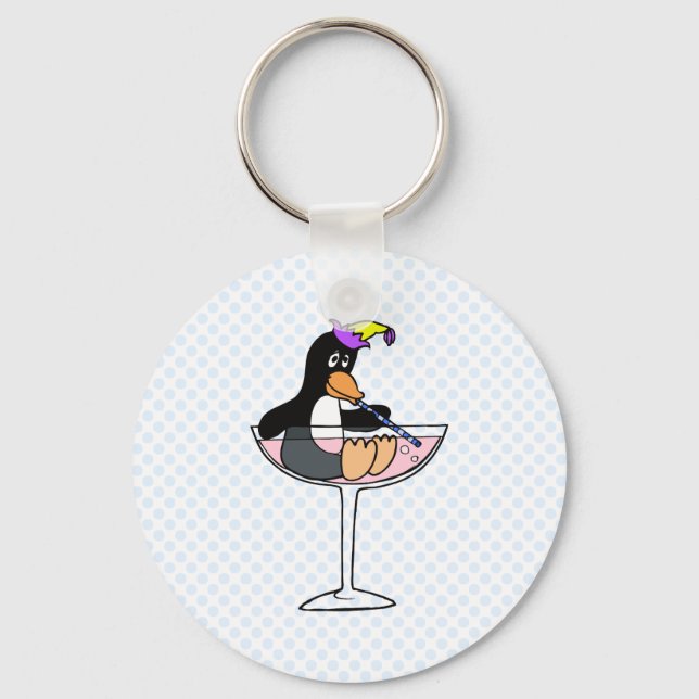 Party Penguin Keychain (Front)