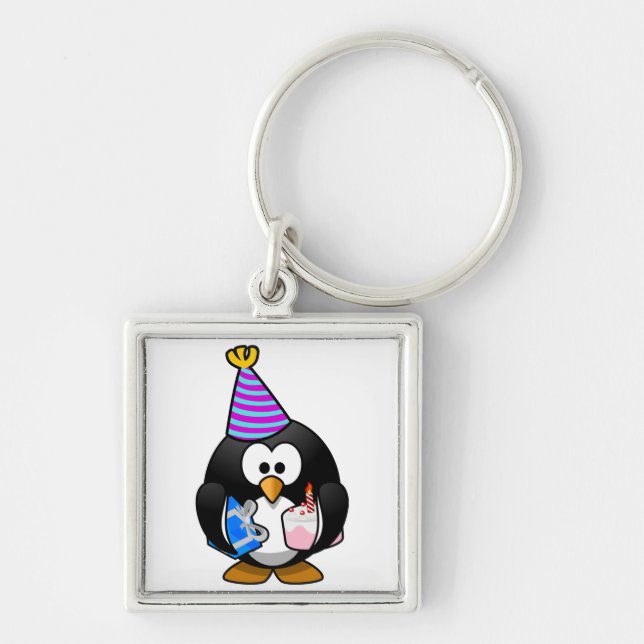 Party Penguin Keychain (Front)