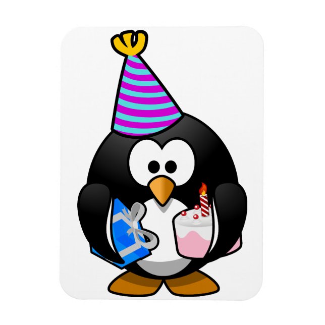 Party Penguin Magnet (Vertical)