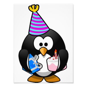Party Penguin Photo Print
