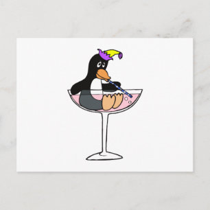 Party Penguin Postcard