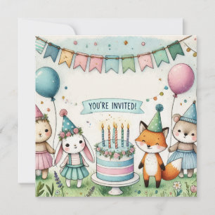 Party Pets Birthday Invitation