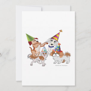 Party pets holiday card