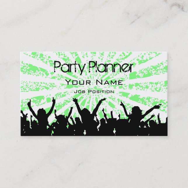 Party Planner Business card (Front)