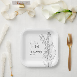 Party Plates for a Bridal Shower.