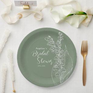 Party Plates for a Bridal Shower.