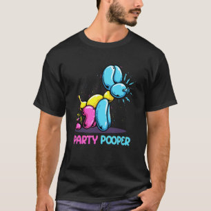 Party Pooper Kidcore Balloon Dog Birthday Balloon  T-Shirt