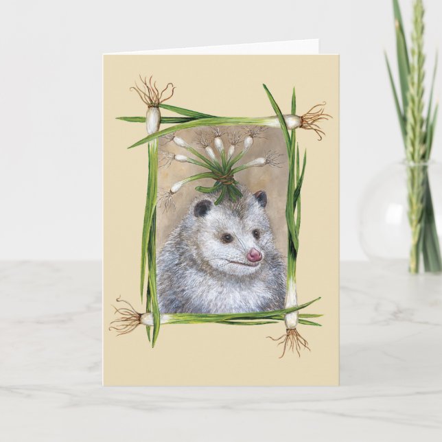 Party possum card (Front)