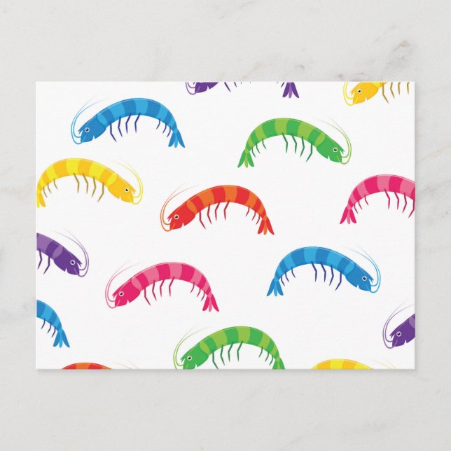 Party Prawns Invitation Postcard (Front)