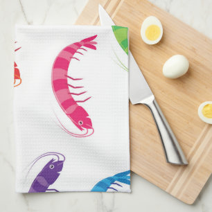 Party Prawns Kitchen Towel