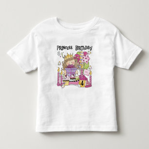 Party Princess 4th Birthday Tshirts et cadeaux