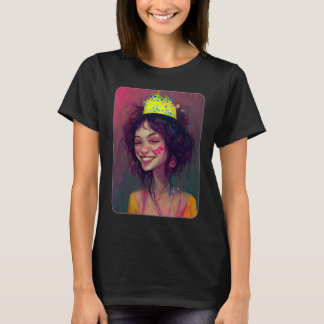 Party Princess Crown Celebration Fun Hen Party T-Shirt