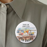 Party Pub Crawl Cruise Line Cocktails  3 Inch Round Button<br><div class="desc">This design may be personalized in the area provided by changing the photo and/or text. Or it can be customized by clicking Personalize this Template and then choosing the click to customize further option and delete or change the colour of the background, add text, change the text colour or style,...</div>
