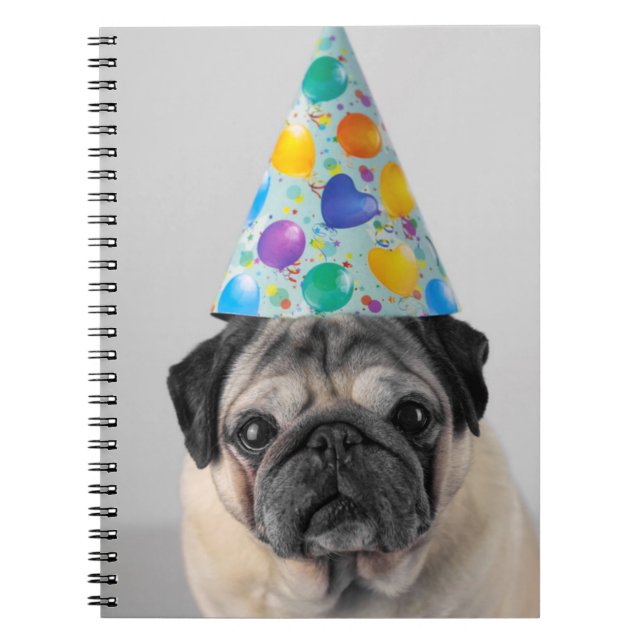 Party Pug Notebook (Front)