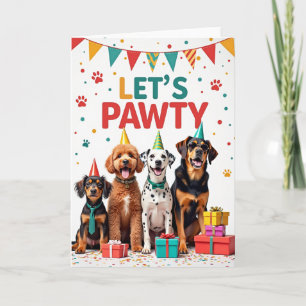 Party Pups Birthday Card