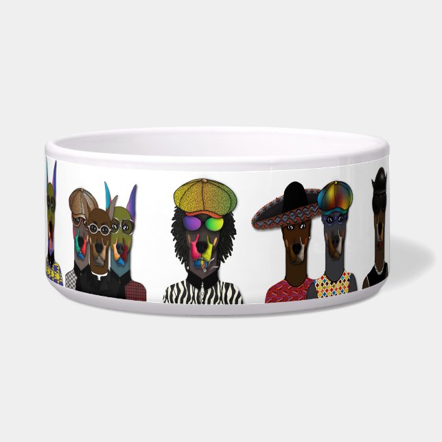 "Party Pups" Designer Pet Bowl – Colourful & Quirk (Right)