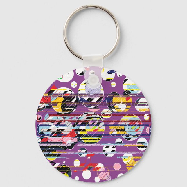 Party Purple Keychain (Front)
