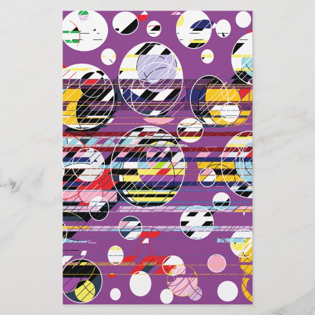 Party Purple Stationery (Front)