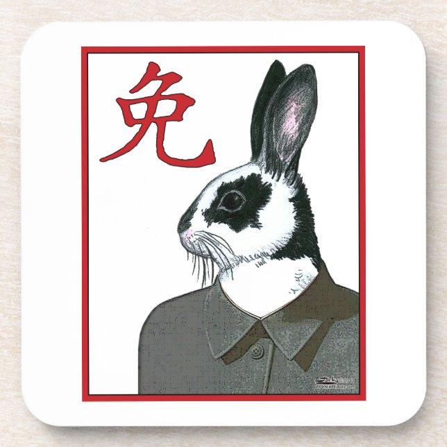 Party Rabbit Coaster (Front)