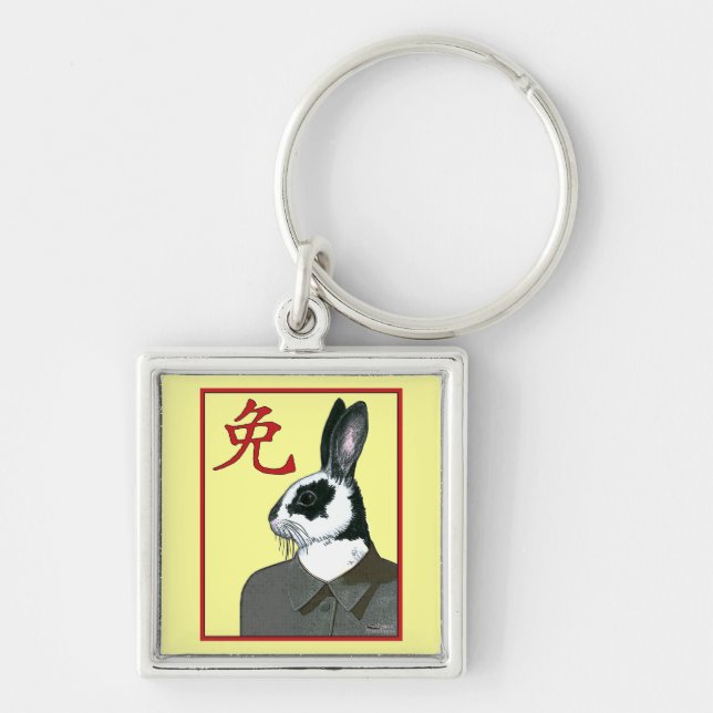 Party Rabbit Keychain (Front)