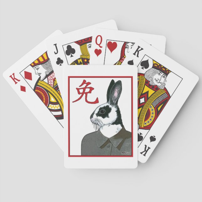 Party Rabbit Playing Cards (Back)
