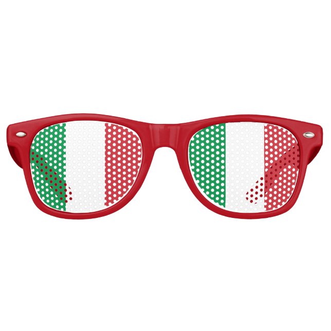Party Shades & Italy Sunglasses / Italian flag (Front)