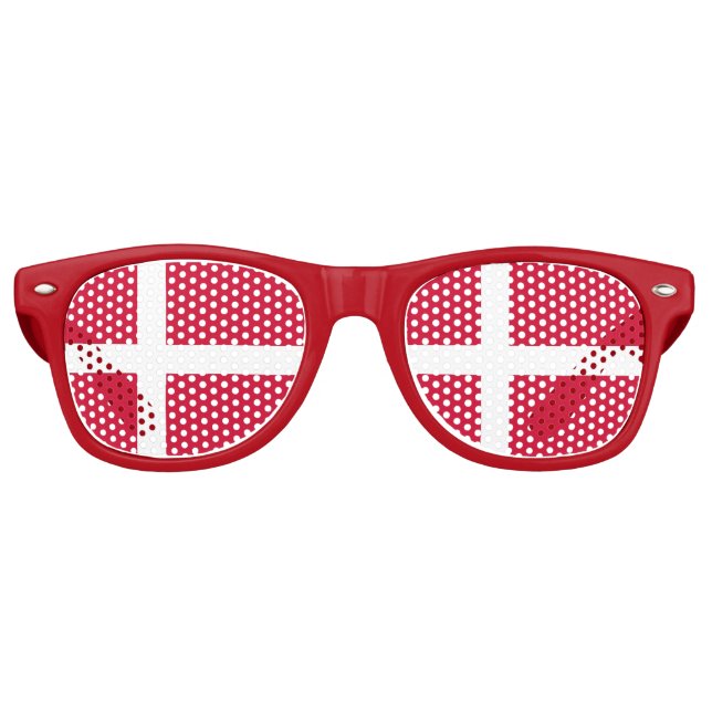 Party Shades Sunglasses - Denmark flag (Front)
