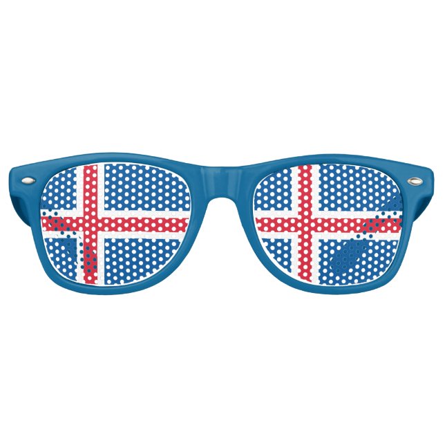 Party Shades Sunglasses - Iceland flag (Front)
