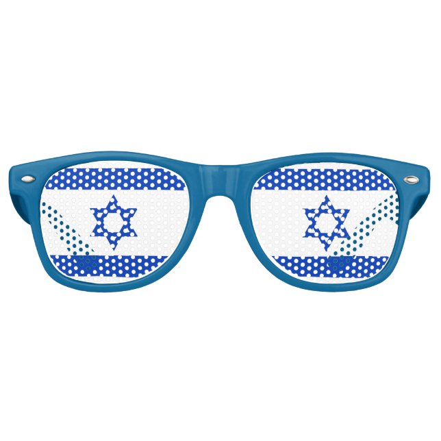 Party Shades Sunglasses - Israel flag (Front)